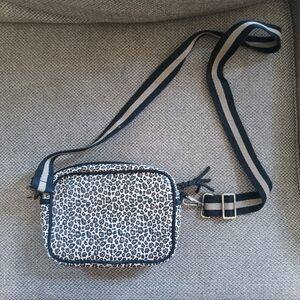 Anthropologie Leopard Print Crossbody Bag